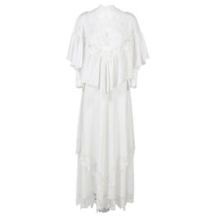 1970s Made in Italy White Wedding Dress
