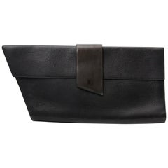 Delvaux Black Large Clutch 