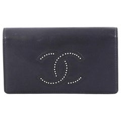 Chanel Timeless L-Yen Wallet Studded Leather Long