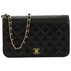 Chanel Vintage 3 Way Full Flap Bag Quilted Lambskin Medium