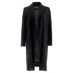 Marni Black Long Wool Coat US 6