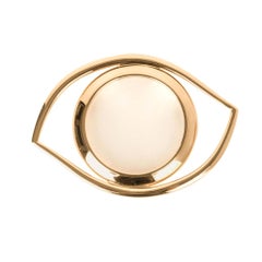 Hermes Eye of Cleopatra Magnifying Glass Golden Brass