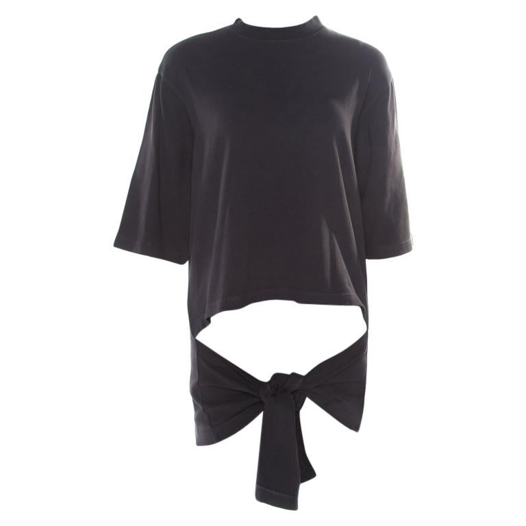 Balenciaga knotted-front shirt - White