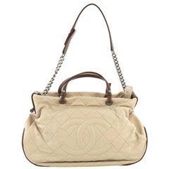 Chanel Country Chic Tote Quilted Leather Large
