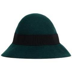 Stella McCartney Green Wool Hat NWT Sz 58