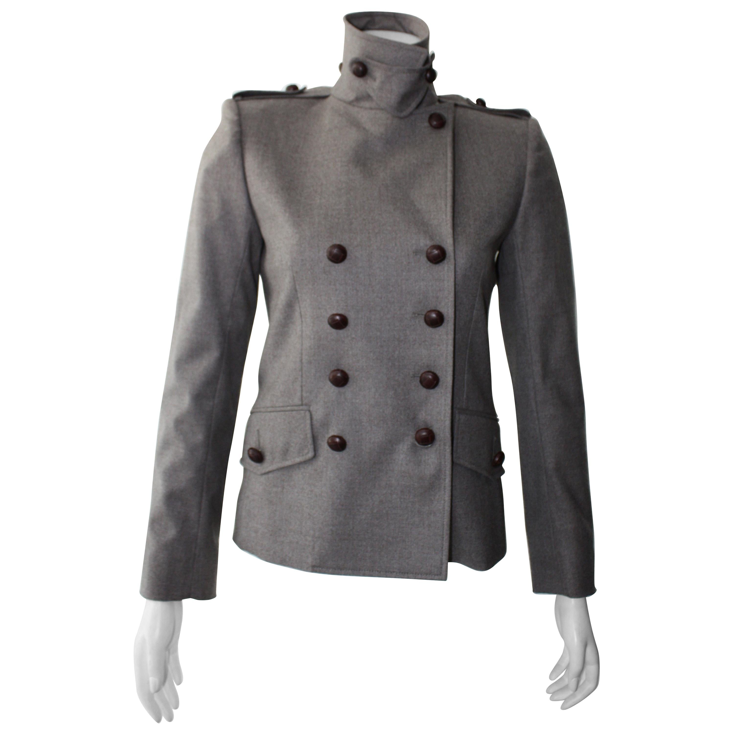 Vintage 90s Yves Saint Laurent Military Blazer For Sale at 1stDibs ...