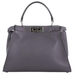 Fendi Selleria Peekaboo Handbag Leather Regular