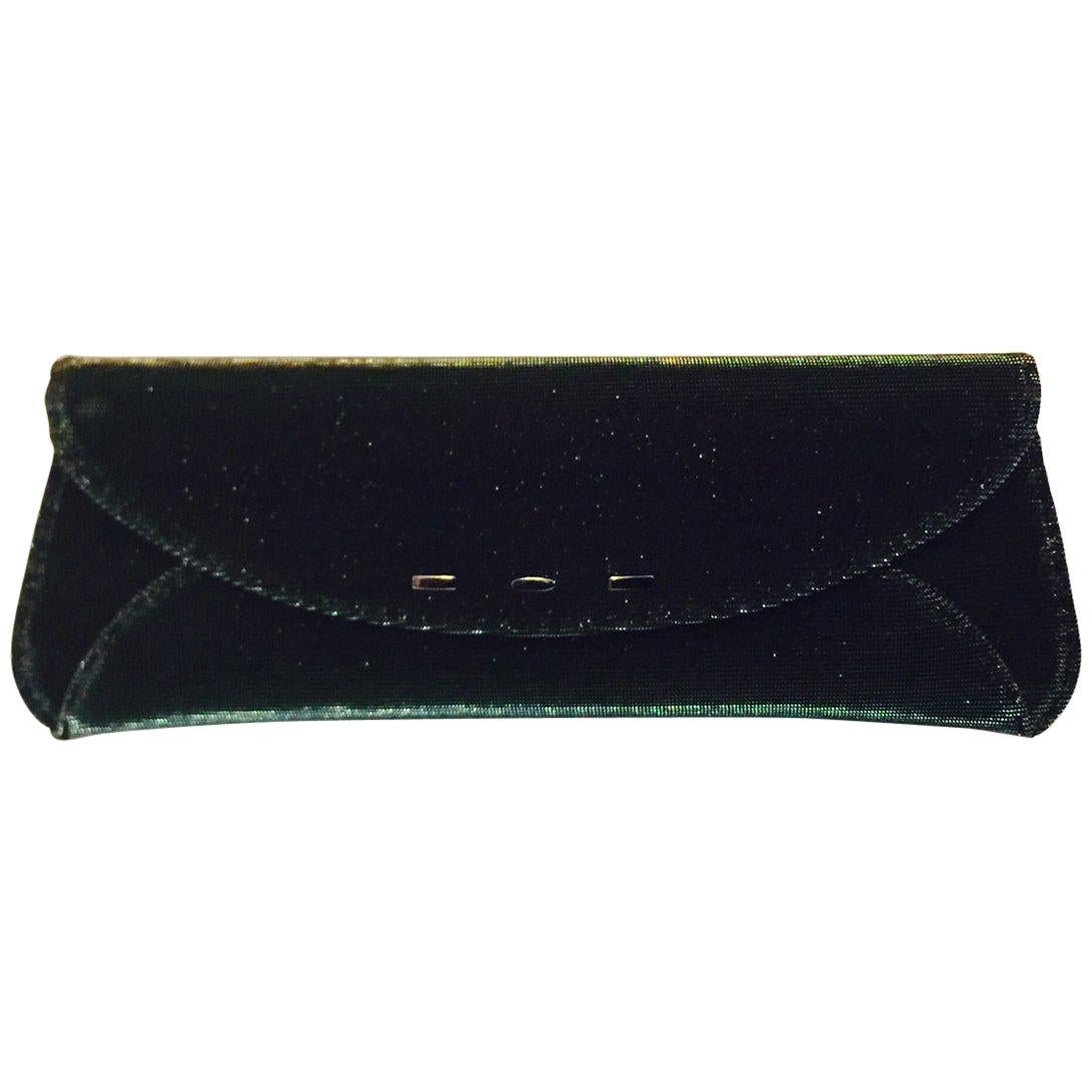 VBH Limited 1st Edition Iridescent Emerald Elongated Envelope Clutch 025/500 For Sale