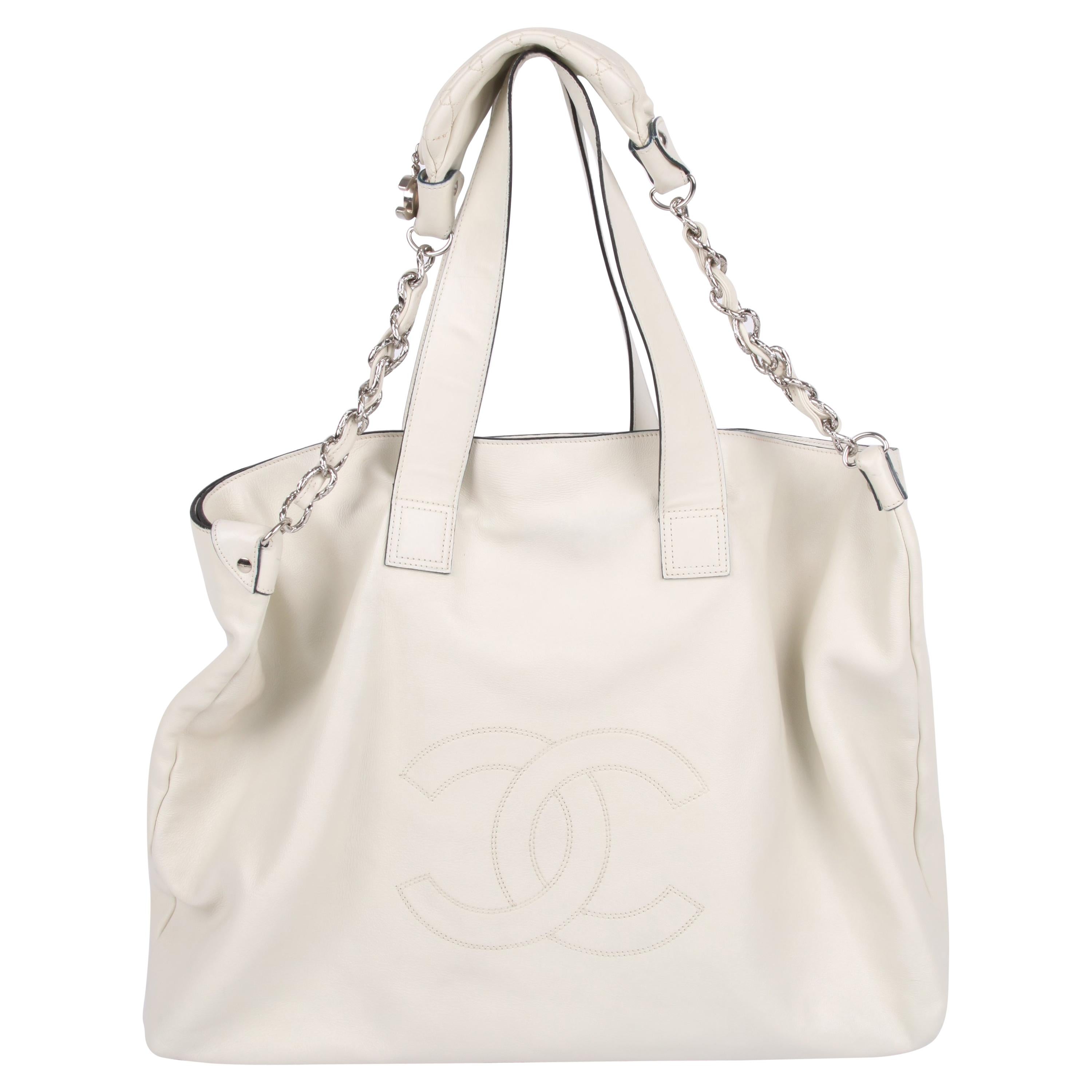 Chanel Shopper Bag - off-white For Sale