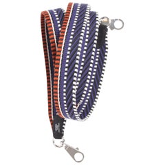 Hermes Bag Strap - blue/orange/black/white