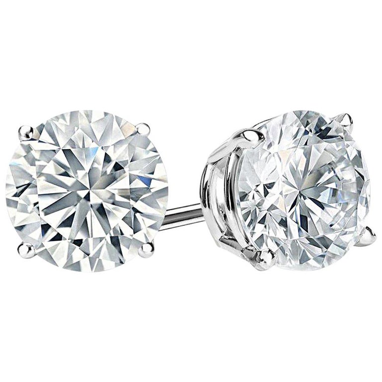 D Color Faux Diamond Cubic Zirconia Studs at 1stDibs faux diamond