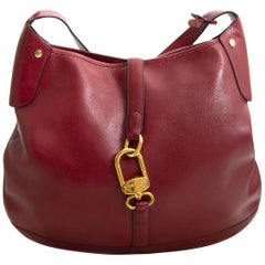 Delvaux Dark Red Shoulder Bag