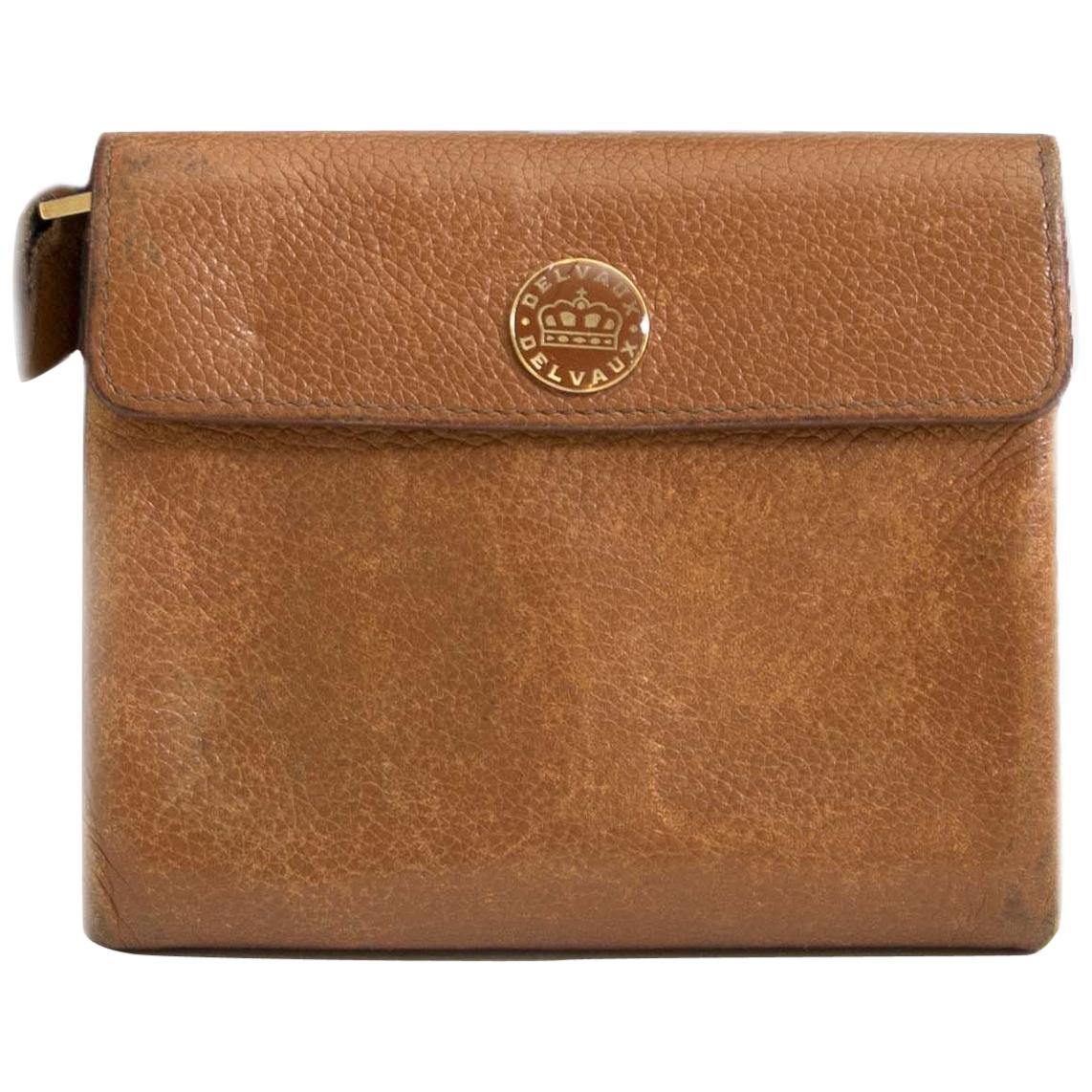 Delvaux Camel Wallet 