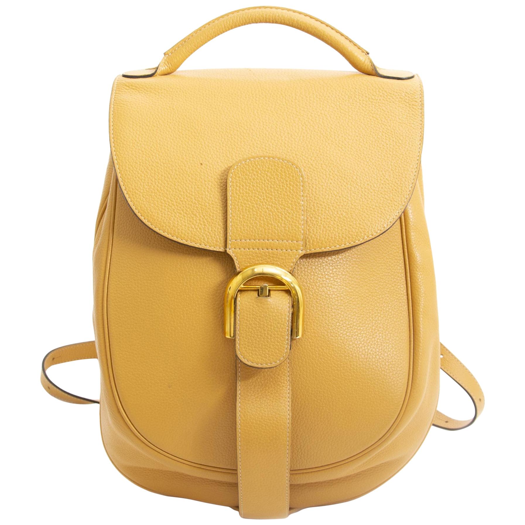 Delvaux Yellow Brillant Backpack at 1stDibs