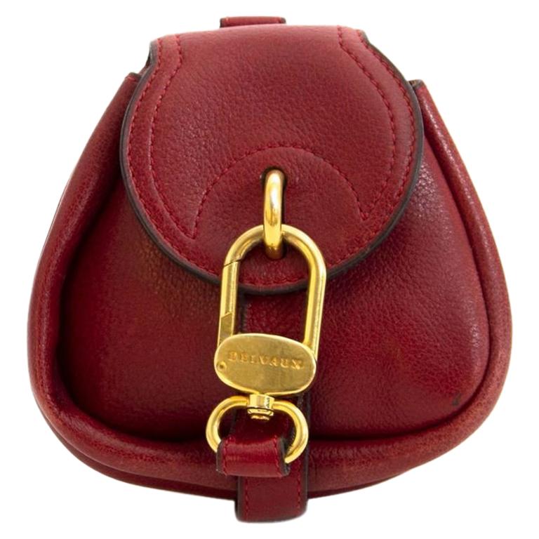 Delvaux Mini Belt Bag Burgundy
