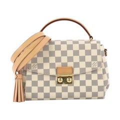 Used Louis Vuitton Croisette Handbag Damier