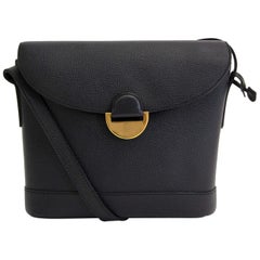 Delvaux Blue Leather Crossbody Bag