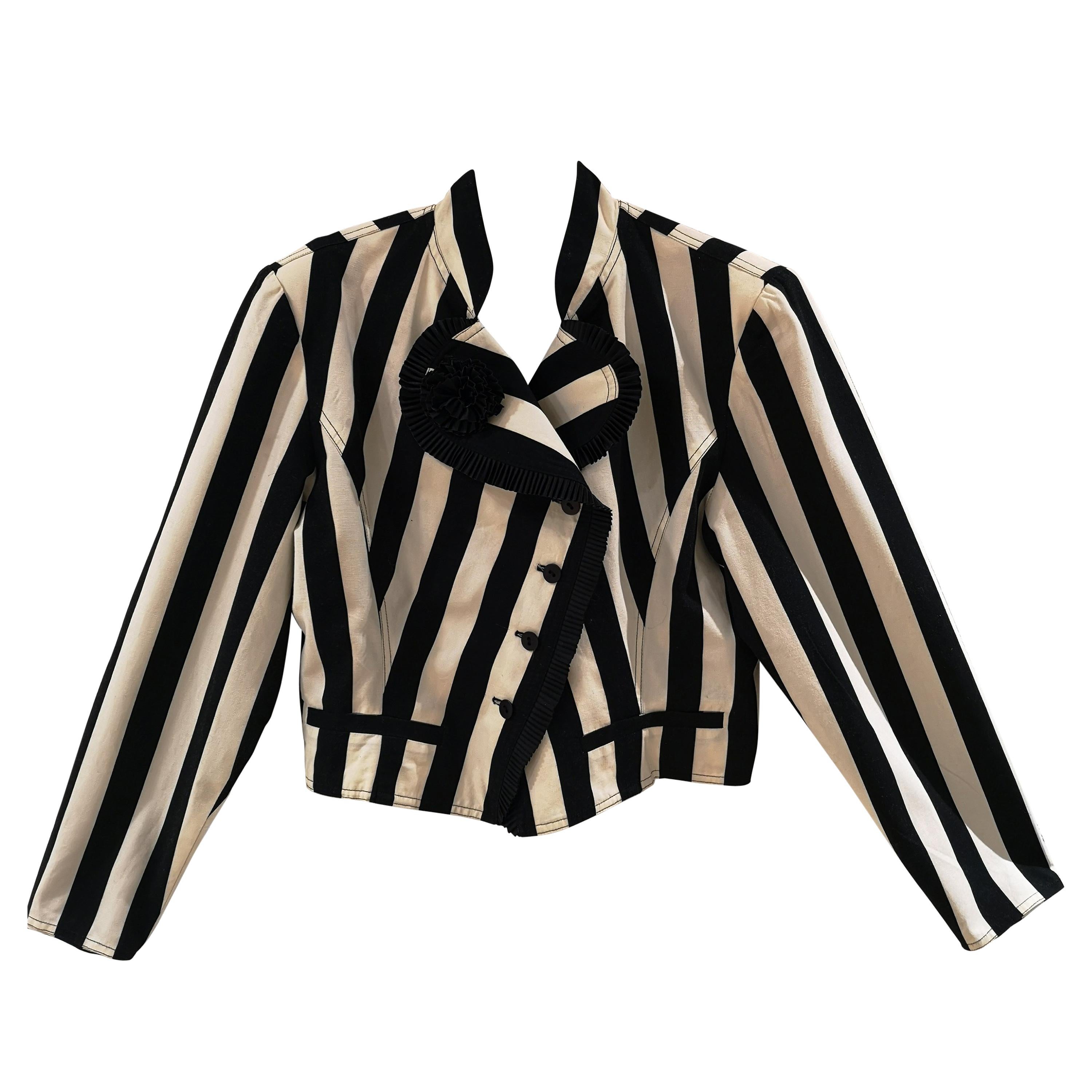 off white flower jacket