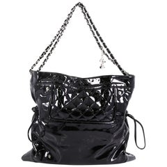 Chanel 31 Drawstring Tote Quilted Patent Large