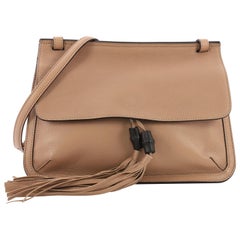 Gucci Bamboo Daily Flap Bag Leather