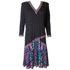 Vintage Silk Jersey Dress By Averardo Bessi