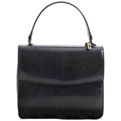 Delvaux Blue Lizard Top Handle Bag at 1stDibs | premium quality delvaux ...