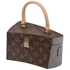 Louis Vuitton Brown Monogram Coated Canvas Iconoclasts Frank Gehry Twisted Box Gold Hardware, 2014 (Very Good), Womens Handbag