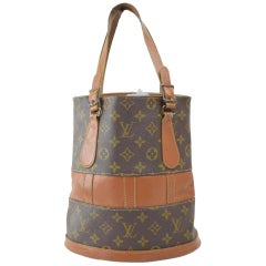 Louis Vuitton Bucket Monogram Pm Usa French Co 867846 Brown Coated Canvas Tote