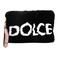 Dolce & Gabbana Cleo Clutch Fur Petit