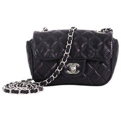 Chanel Punch Flap Bag Quilted Perforated Leather Small