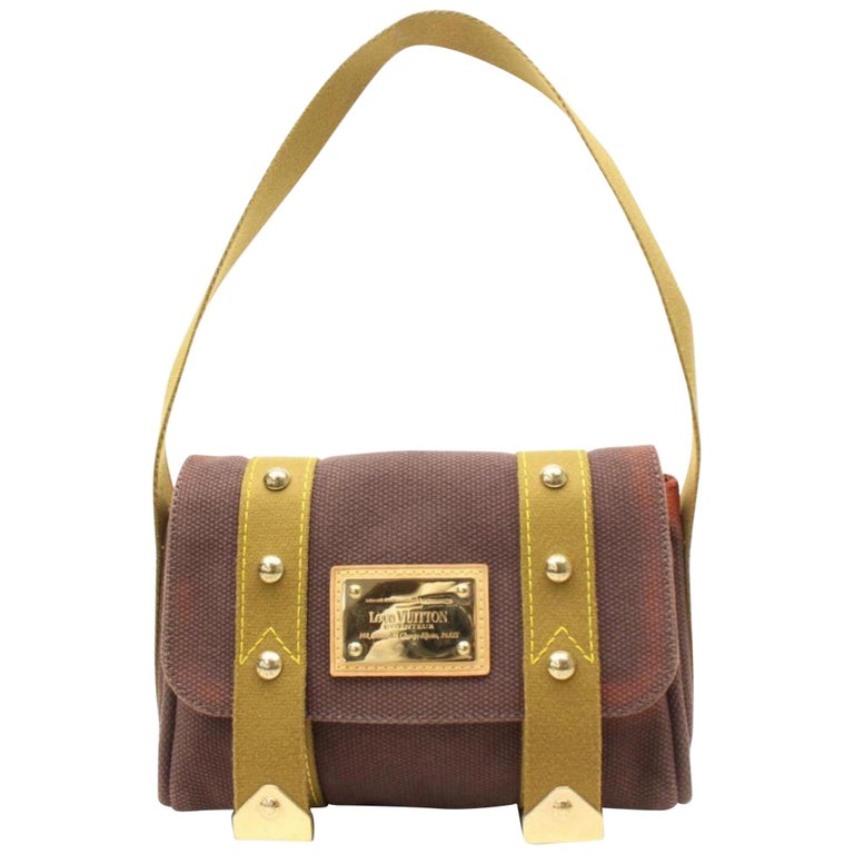 Louis Vuitton Rabat Sac Antigua Besace Flap 868304 Brown Canvas Shoulder  Bag For Sale at 1stDibs