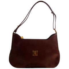 Vintage MCM Bordeaux Hobo 868821 Burgundy Leather Shoulder Bag