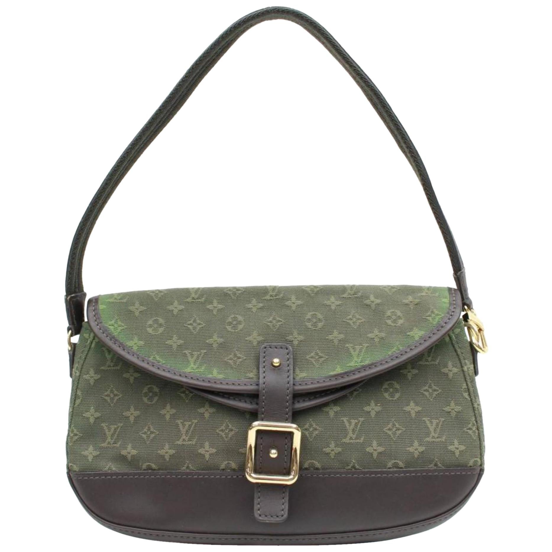 Louis Vuitton Marjorie Monogram Mini Lin Khaki 868725 Green Canvas Shoulder Bag For Sale