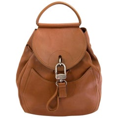 Delvaux Brown Cerceau Backpack