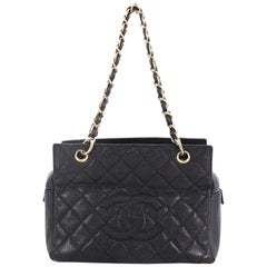 Chanel Petite Timeless Tote Quilted Caviar