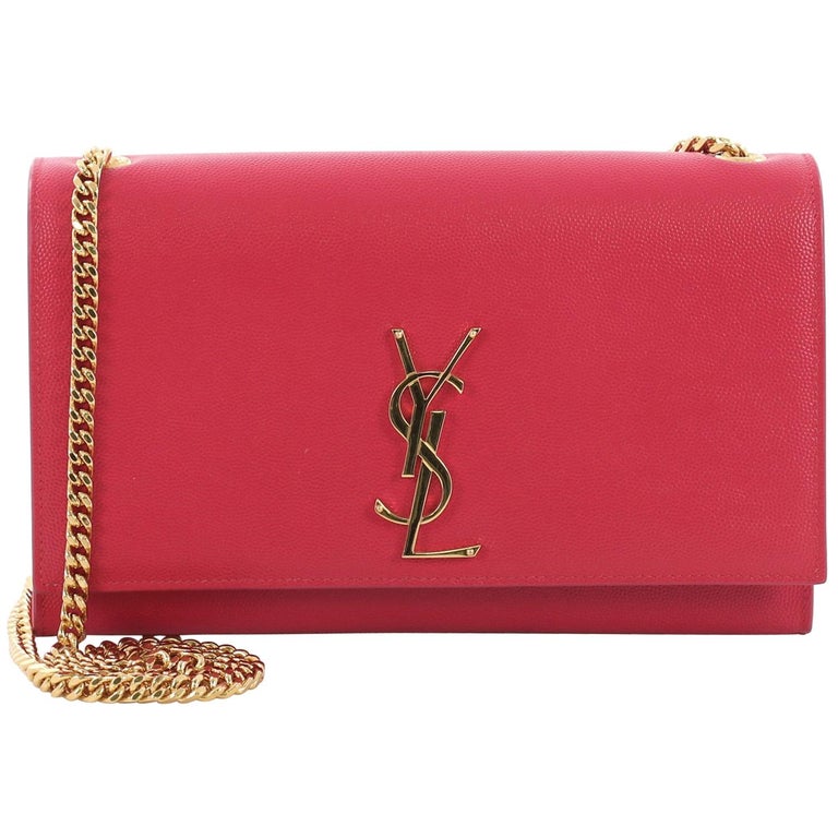Saint Laurent Classic Monogram Crossbody Bag Grainy Leather Medium at