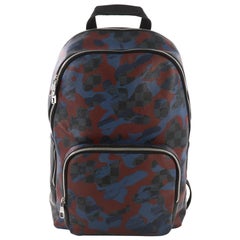 Louis Vuitton Andy Backpack Limited Edition Camouflage Damier Cobalt
