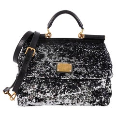 Dolce & Gabbana Soft Miss Sicily Handbag Sequins Large