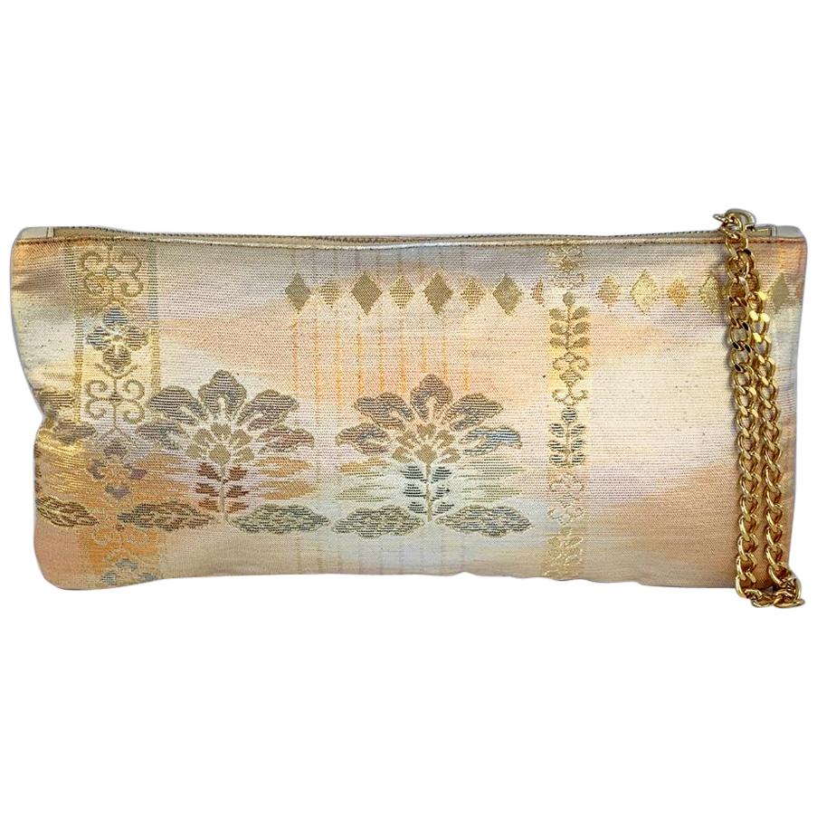 A Contemporary 'Chinatsu' clutch bag in vintage Japanese brocade from Kyoto