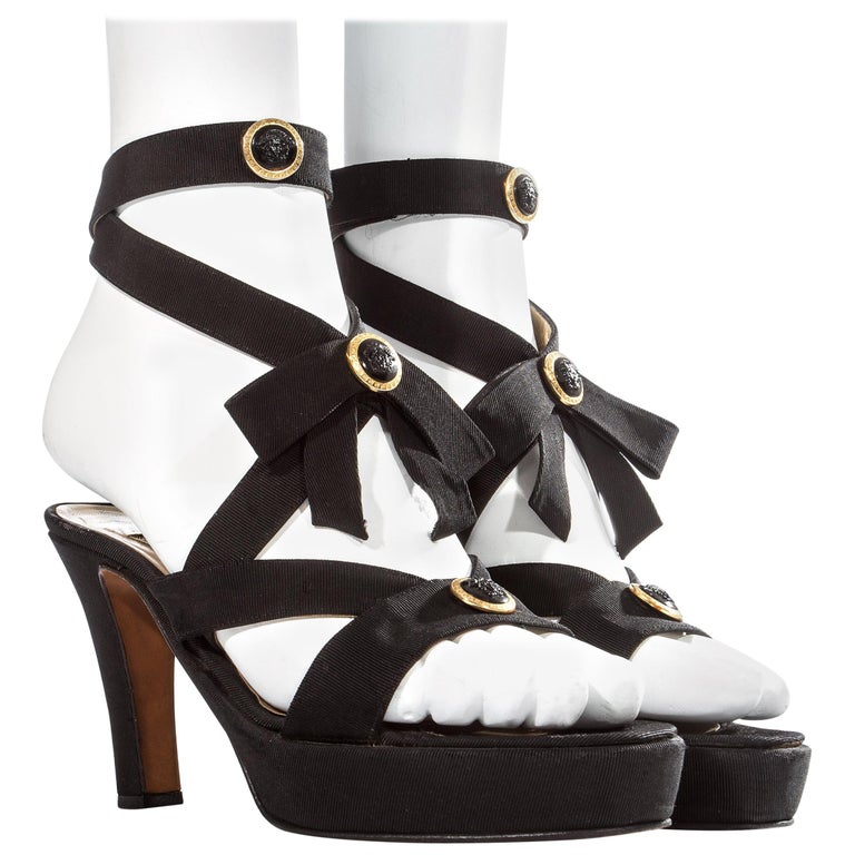 versace silk platforms