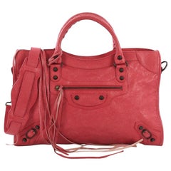 Balenciaga City Classic Studs Handbag Leather Medium