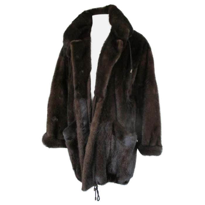 Brown Mink Fur Parka Coat at 1stDibs | mink parka, brown parka coat ...