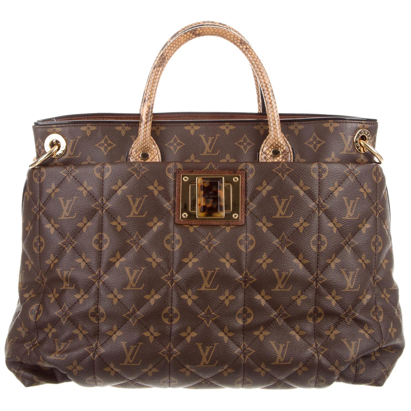 Silm Briefcase  Luxury Taiga Leather Grey  LOUIS VUITTON