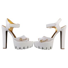 New Versace Versus + Anthony Vaccarello White Platform Sandals 40.5 - 10.5