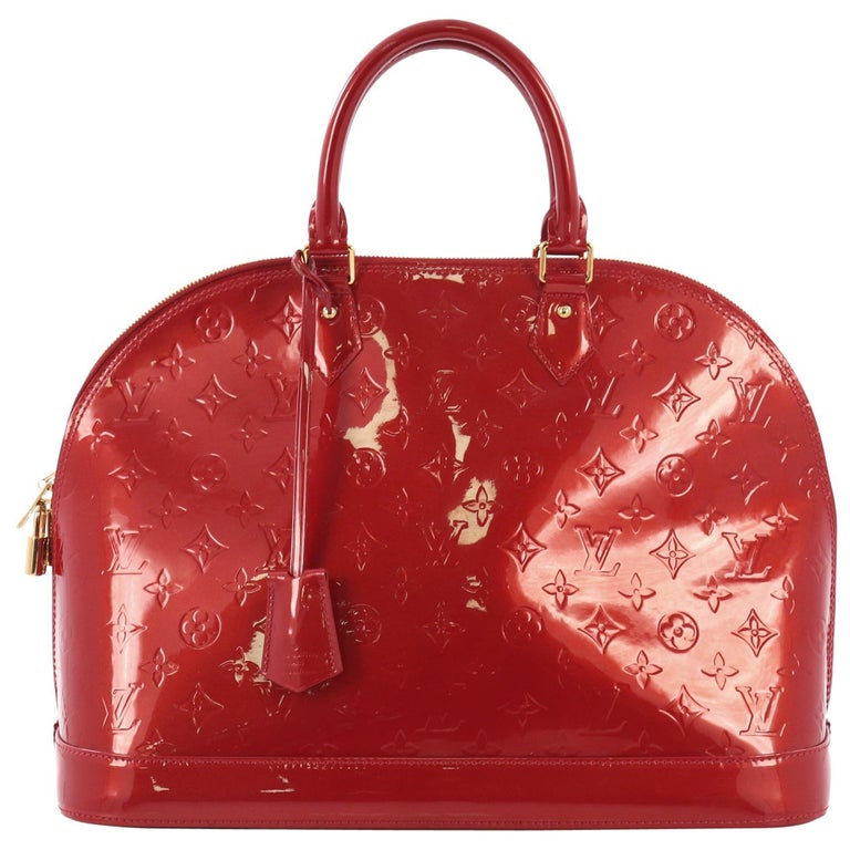 Louis Vuitton Alma Handbag Monogram Vernis GM at 1stdibs