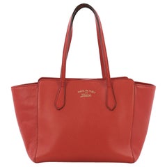 Gucci Swing Tote Leather Small, crafted in red leather