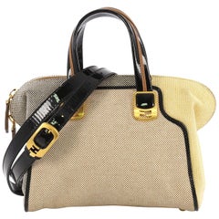 Fendi Chameleon Convertible Satchel Canvas Mini