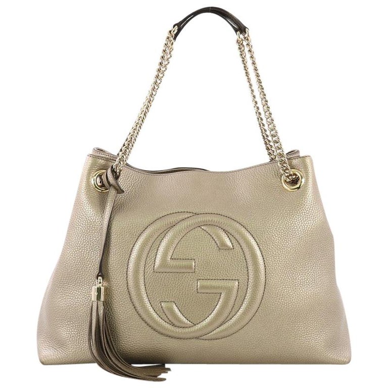 Gucci Soho Chain Strap Shoulder Bag Leather Medium at 1stdibs