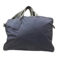 Vintage Prada  Tessuto Sports Duffle 2way 869246 Black Nylon Weekend/Travel Bag
