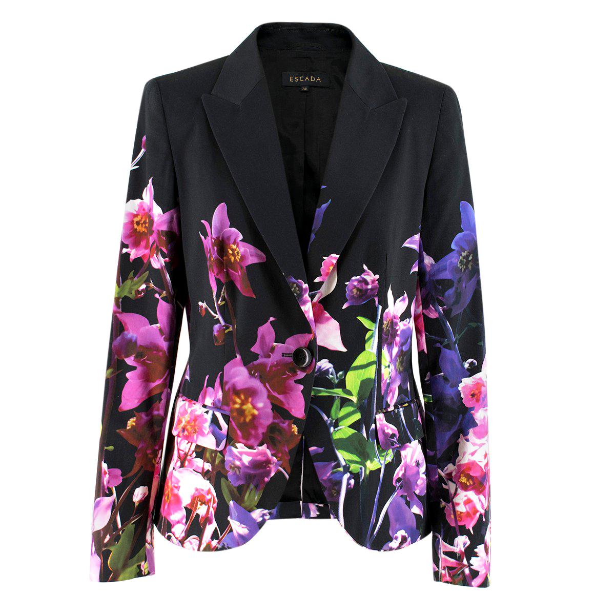 Escada floral best sale jacket